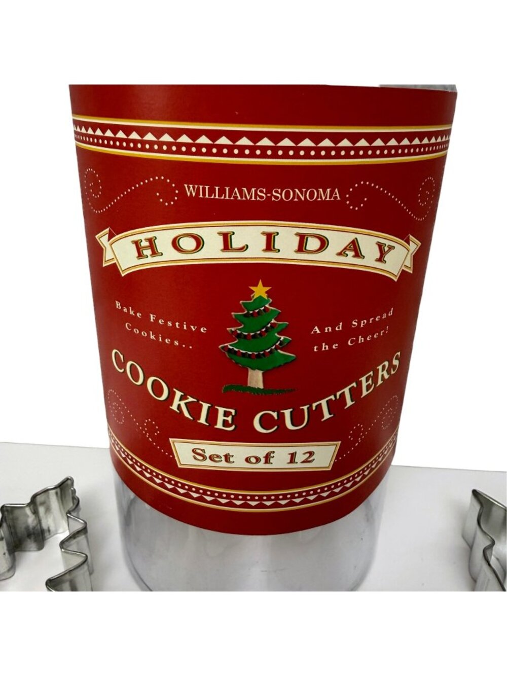 WILLIAMS SONOMA Christmas Cookie Cutters 12 Large Holiday Baking Set
